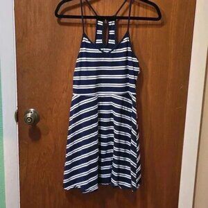 SO Navy Stripped Dress L